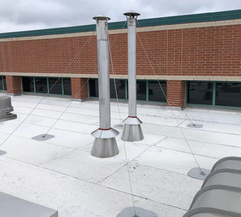 Roof Mounted Tower/Stack Securement